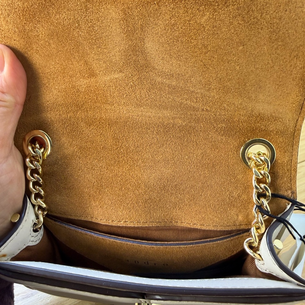 SANDRO PARIS Lou PM Ecru Crossbody Bag - Picture 3 of 10